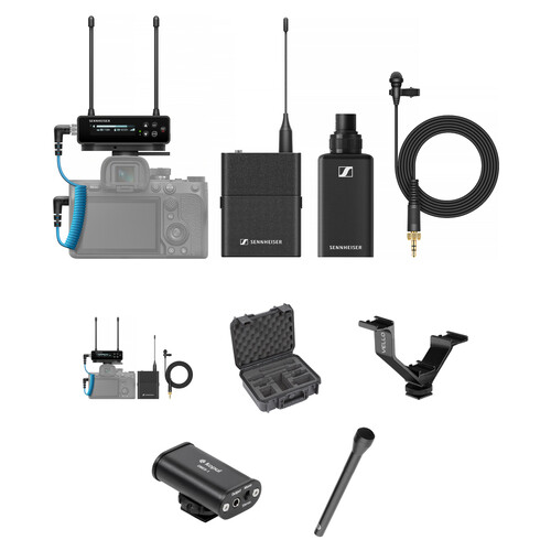 Sennheiser EW-DP Two-Person Camera-Mount Digital Wireless Combo Microphone System (Q1-6: 470 to 526 MHz)