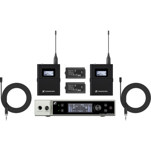Sennheiser EW-DX MKE 2 Set Wireless Lavalier Tie Clip Microphone (Y1-3)