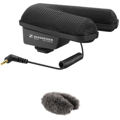 Sennheiser MKE 440 Compact Stereo Shotgun Microphone and Windbuster Kit