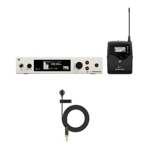Sennheiser G4 300 Series Wireless Lavalier ME 4 Microphone Bundle Kit, (GW1: 558 to 608 MHz)