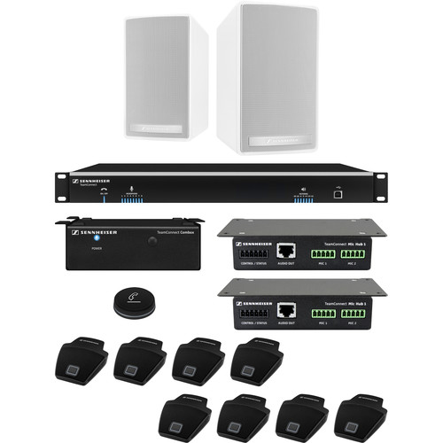 Sennheiser TeamConnect Large Flex System Bundle with On-Table Microphones for up to 16 Participants