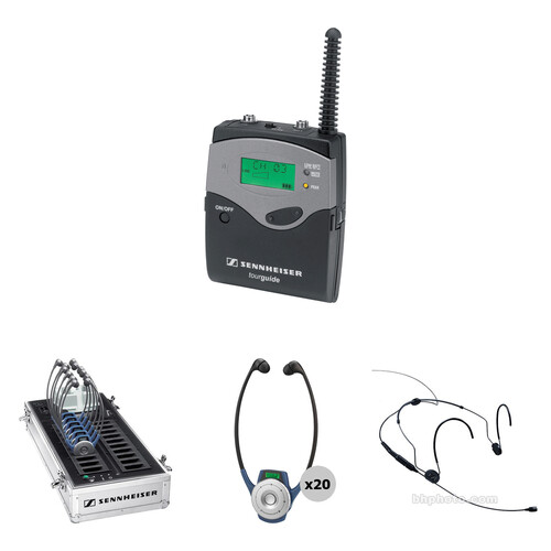 Sennheiser TG 2020 Bodypack Tour Guide System Kit (20-Pack)