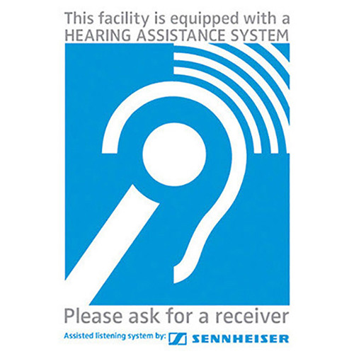 Sennheiser ADA Plaque & Window Sticker