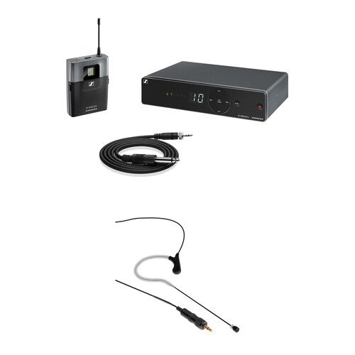 Sennheiser XSW1-CI1 Wireless Omni Earset Microphone System Kit (Black, A: 548 to 572 MHz)