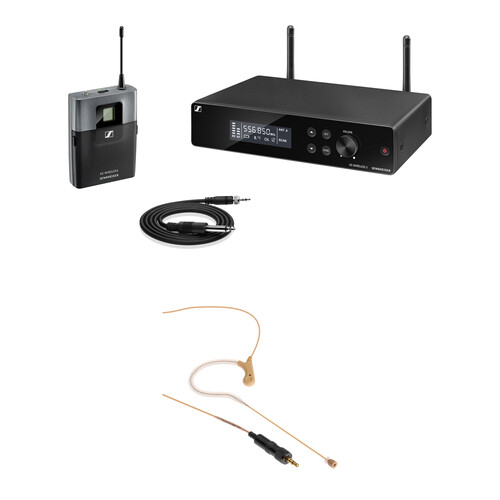 Sennheiser XSW2-CI1 Rackmount Wireless Earset Microphone System Kit (Beige, A: 548 to 572 MHz)