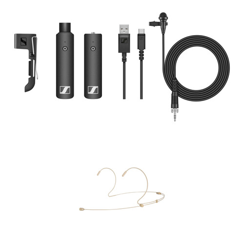 Sennheiser XSW-D LAVALIER SET Digital Wireless Lavalier and Headset Microphone System Kit (2.4 GHz)