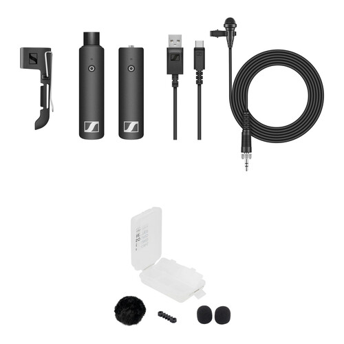 Sennheiser XSW-D LAVALIER SET Digital Wireless Omni Lavalier Microphone System with Black Outdoor Kit (2.4 GHz)