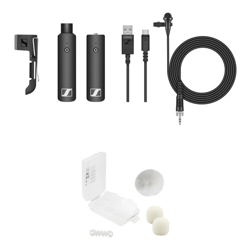 Sennheiser XSW-D LAVALIER SET Digital Wireless Omni Lavalier Microphone System with White Outdoor Kit (2.4 GHz)