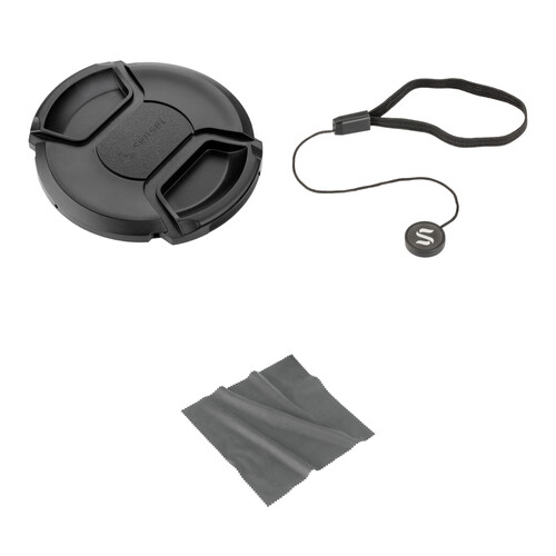 Sensei 82mm Center Pinch Snap-On Lens Cap and Cap Keeper Lens Cap Holder Kit