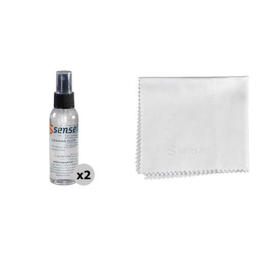 Sensei Optical Cleaning Spray with Premium Lens Cloth (8 x 8")