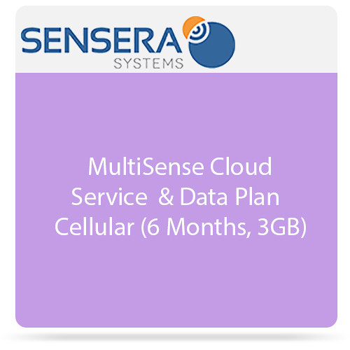 Sensera MultiSense Cloud Service & Data Plan - Cellular ( 6 Months, 3GB)