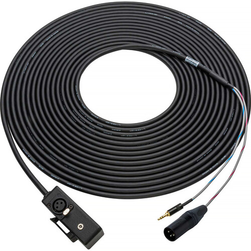 Sescom Boom Mic to Camera Cable with XLR & 3.5mm Connectors (50')