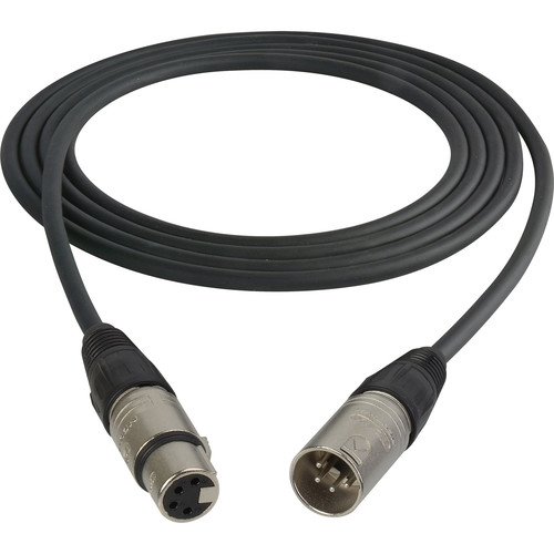 Sescom 4-Pin XLR Male to 4-Pin XLR Female Straight Intercom Extension Cable (30')