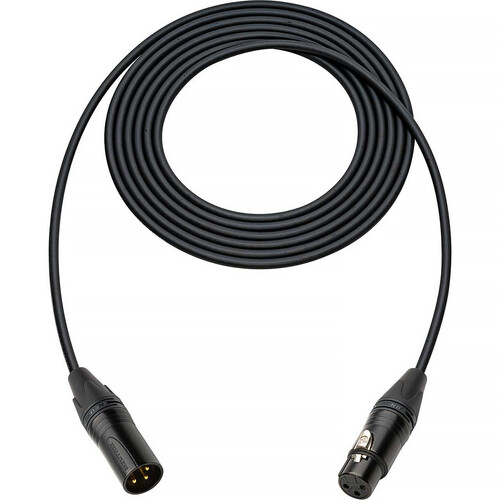 Sescom Canare Star Quad 3-Pin XLR Male to 3-Pin XLR Female Cable (Black, 15')