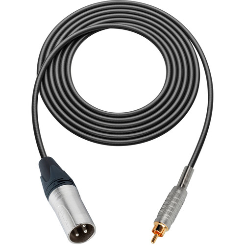 Sescom SC6XR Canare Star-Quad XLR Male to RCA Male Audio Cable (6', Black)
