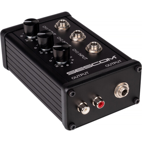 Sescom SES-3MIX-HZ 3-Channel High-Impedance Mixer with Independent Level Control
