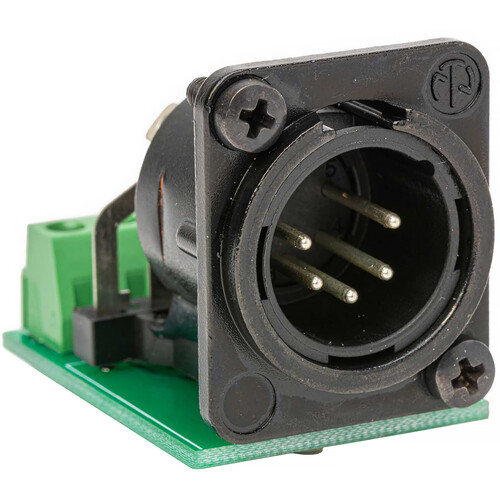 Sescom XLR 5-Pin Male to 5-Position Fixed Screw Terminal PCB-Mounted Audio Adapter