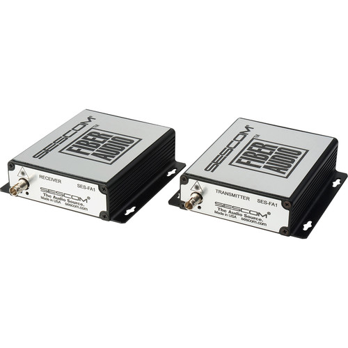 Sescom SES-FA1 2-Channel Unbalanced Line Level Audio over Fiber Extender Kit