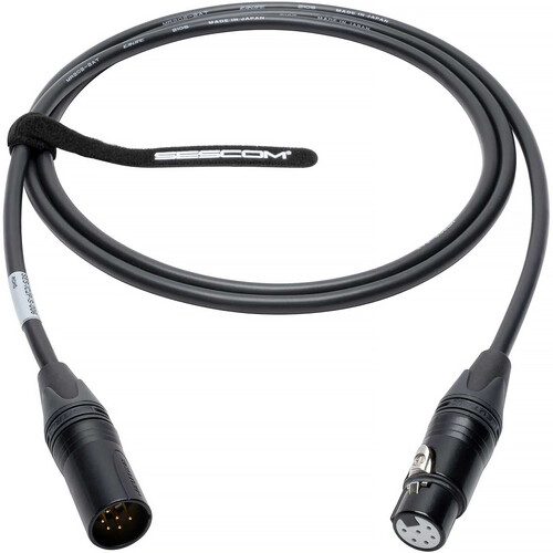 Sescom 6-Pin Switchcraft-Style 6-Pin XLR Male to Female for RS-702 and RS-602 Belt Packs (3')