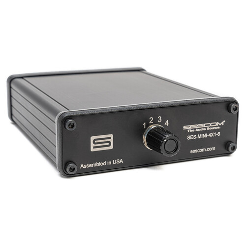 Sescom SES-MINI-4x1-6 3.5mm Passive Audio Signal Splitter