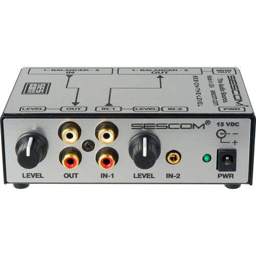 Sescom SES-ON-THE-LEVEL RCA to XLR Audio Level Converter