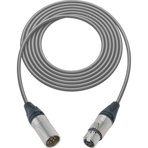 Sescom XLM6S-XLF6S Belden & Neutrik Switchcraft Compatible 6-Pin XLR Male to 6-Pin XLR Female Audio Cable (15')