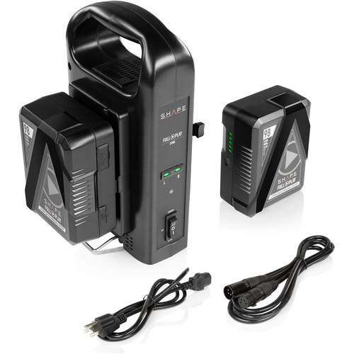 SHAPE Full Play 2 Battery Kit with 2-Bay Vertical Charger (V-Mount)