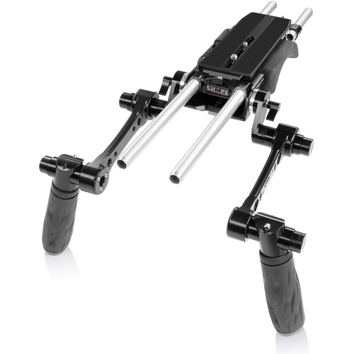 SHAPE Compact Revolt Shoulder Baseplate with Handgrips (Black)