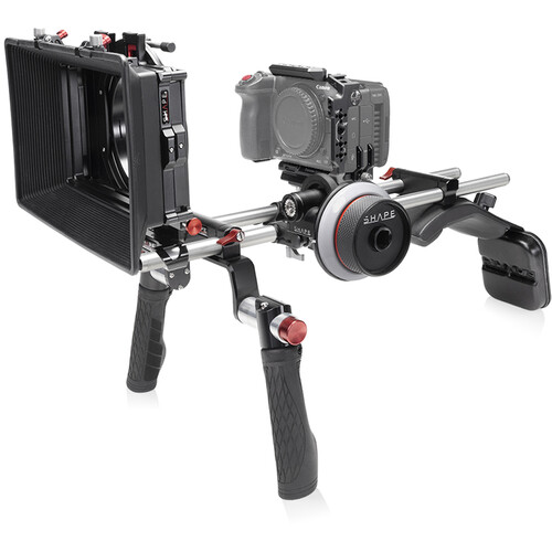 SHAPE Creator Camera Cage Shoulder Mount Kit with Matte Box and Follow Focus for Canon EOS C50