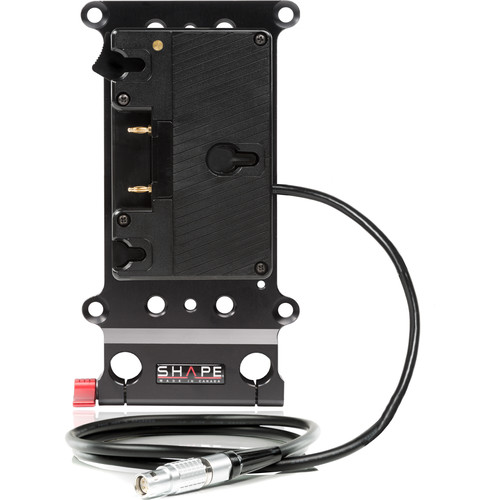 SHAPE Cheese-Style Battery Plate with 15mm LWS Bracket for RED EPIC, DRAGON & RAVEN (Gold Mount)