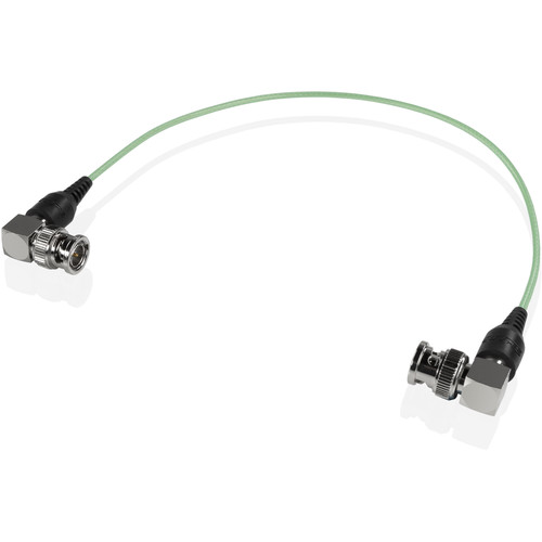 SHAPE Skinny 90° BNC Cable (Green, 12")
