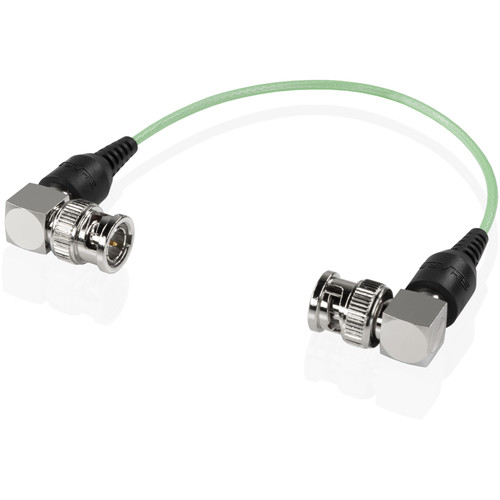 SHAPE Skinny 90° BNC Cable (Green, 6")