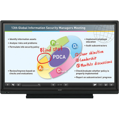 Sharp AQUOS BOARD PN-L603B 60" Edge-Lit LED Backlight Interactive Display System