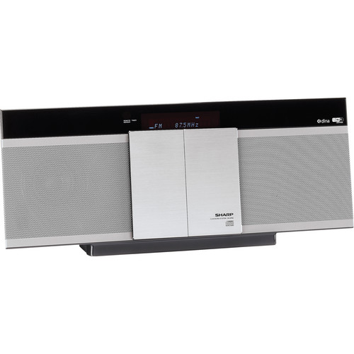 Sharp DK-KP95P Slim Micro System with Docking Slot and AirPlay (Black/Silver)