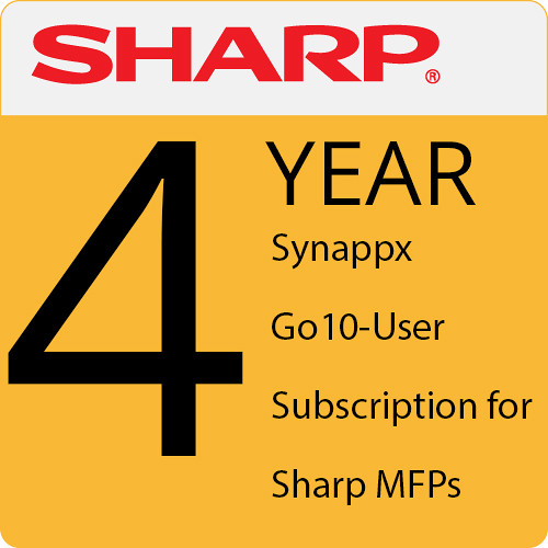 Sharp Synappx Go 4-Year 10-User Subscription for Sharp MFPs