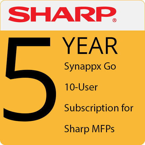 Sharp Synappx Go 5-Year 10-User Subscription for Sharp MFPs