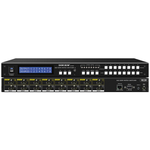 Shinybow 8x8 HDMI 4K2K Matrix Switcher with EDID