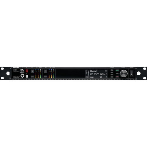 Shure AD4D-DC Axient Digital Two-Channel Wireless Receiver with DC Power Module (A: 470 to 636 MHz)