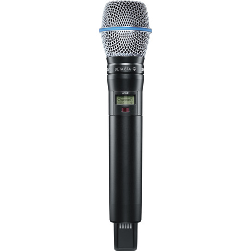 Shure ADX2/B87A Digital Handheld Wireless Microphone Transmitter with Beta 87A Capsule (G57: 470 to 616 MHz)