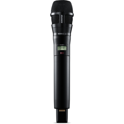Shure ADX2FD/N8CB Digital Handheld Wireless Microphone Transmitter with Nexadyne 8/C Cardioid Capsule (G57: 470 to 608 + 614 to 616 MHz, Black)