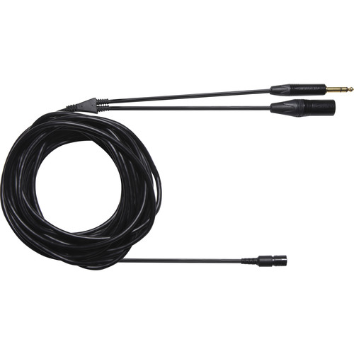 Shure 3-Pin XLR Male and 1/4" TRS Male to BCASCA Cable for BRH50M, BRH440M, and BRH441M Broadcast Headsets (25')