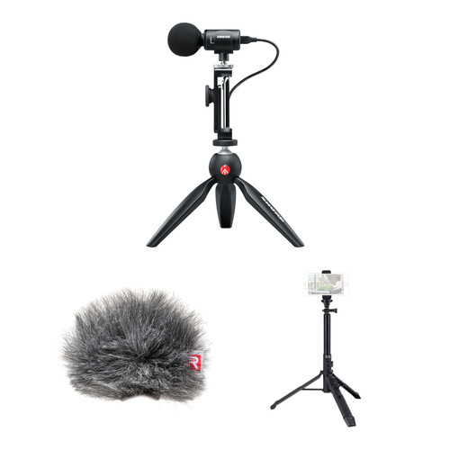 Shure MOTIV MV88+ Video Kit with Windjammer and Tripod