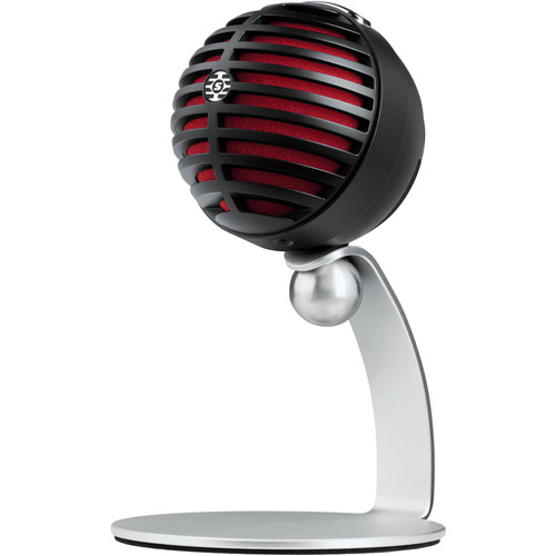 Shure MOTIV MV5 Cardioid USB/Lightning Microphone for Computers and iOS Devices (Old Packaging, Black/Red Foam)