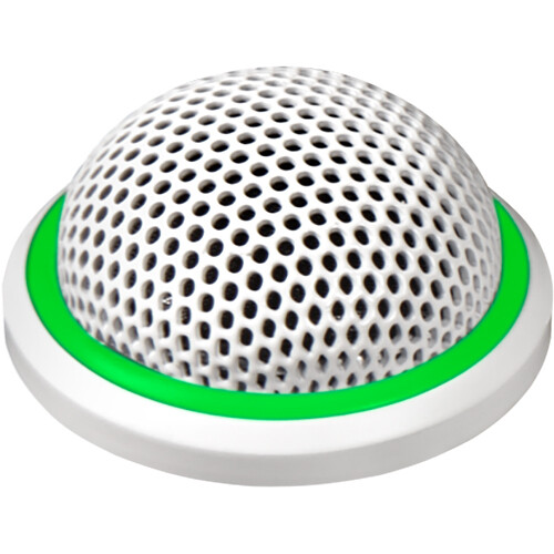 Shure MX395-LED Microflex Low-Profile Cardioid Boundary Microphone with Logic-Control LED for Installs (White)