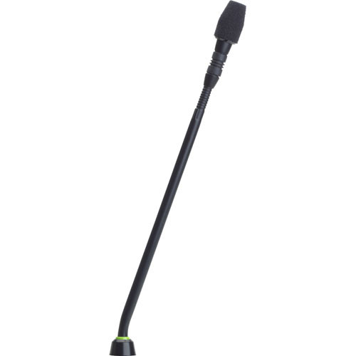 Shure MX410 10" Gooseneck Mic with Cardioid Capsule, No Preamp, and 2-Color LED Ring on Bottom (Black)