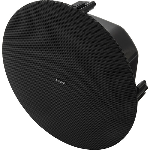 Shure MXP-5 Microflex Passive Ceiling Loudspeaker Bundle with New Construction Bracket (Black, Single)