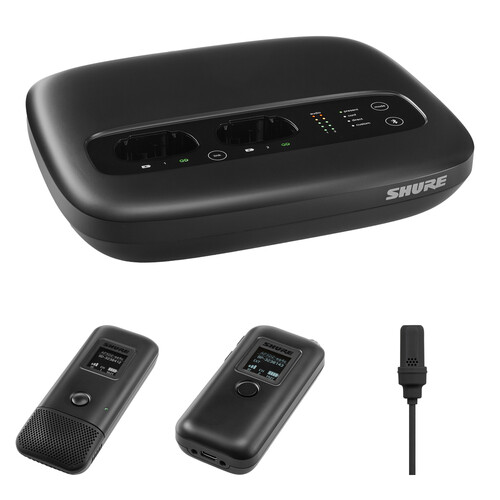 Shure MXW neXt 2 Wireless Conference System Kit with Cardioid Boundary & Lavalier Mics (1.9 GHz)