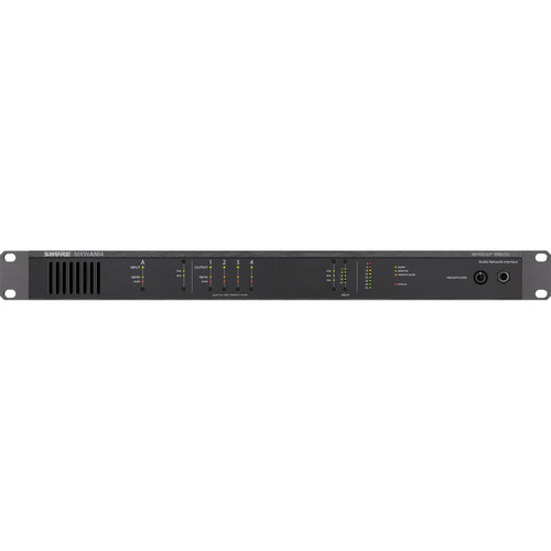 SHURE MXWANI4 オーディオネットワークインターフェース shure_mxwani4_4_channel_audio_