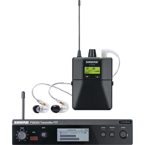 Shure PSM300 WRLS SYS w/SE215-CL ERPHNS/K12
