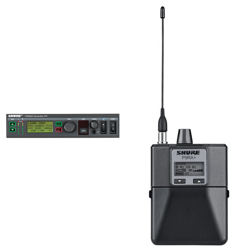 Shure P9T Transmitter and P9RA+ Bodypack Receiver Wireless